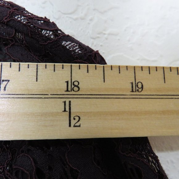 LOFT*Women's Crew Neck Long Bell Sleeve Straight Hem Pullover Sheer Blouse~Large - Picture 5 of 11